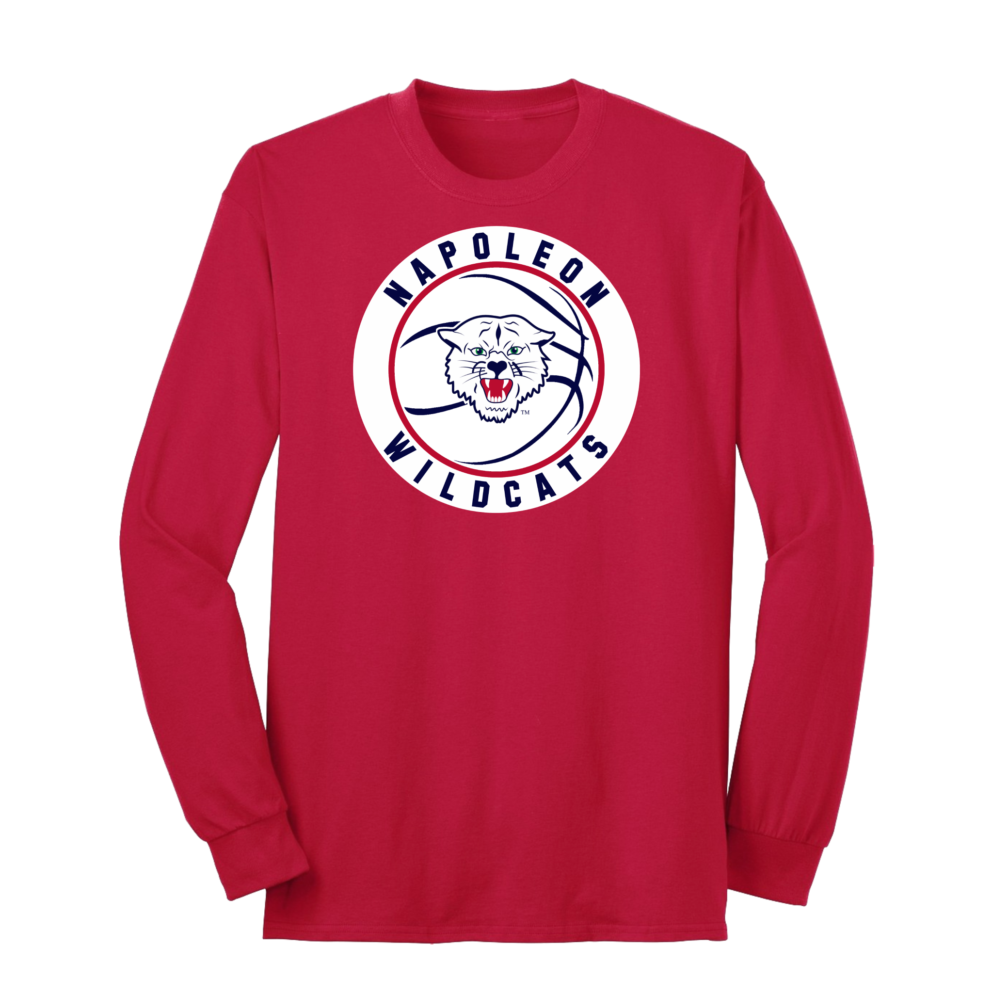 Napoleon Wildcats Basketball Long Sleeve Tee