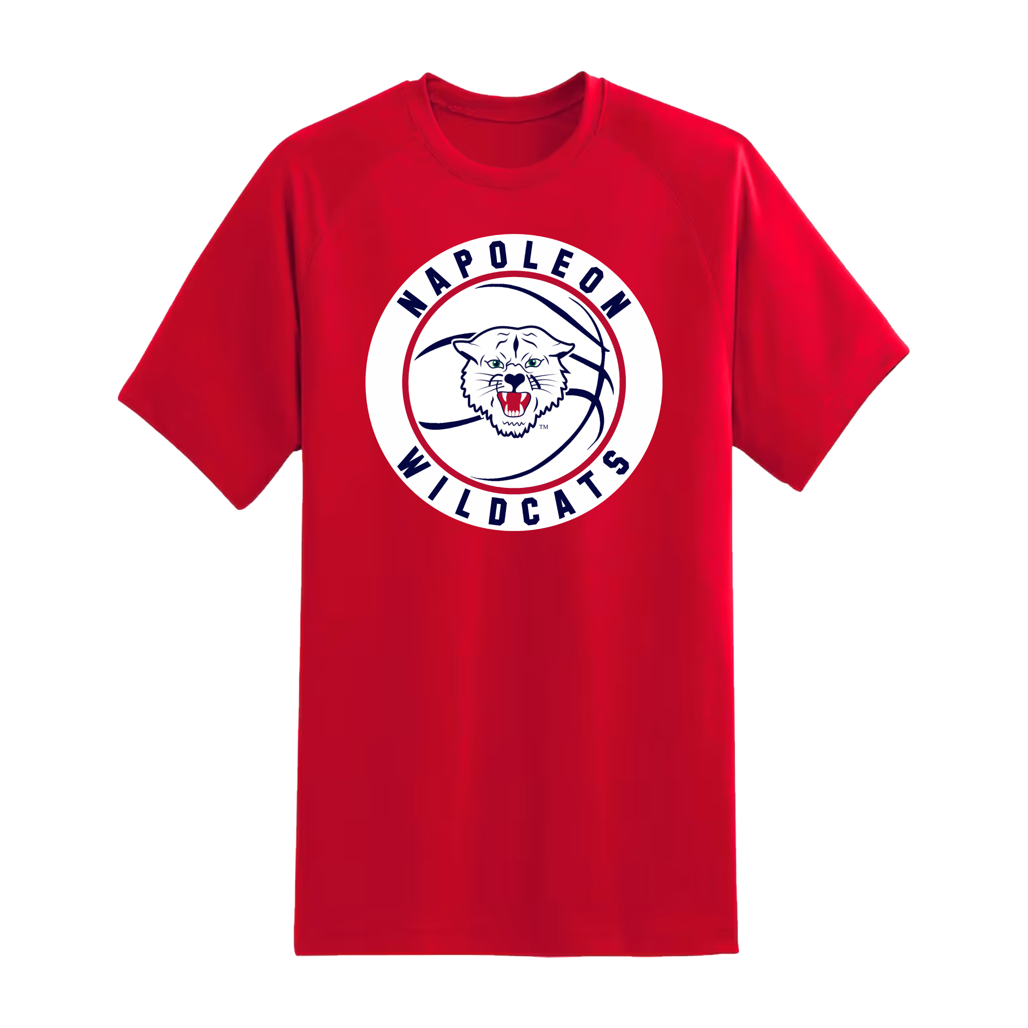 Napoleon Wildcats Basketball Short Sleeve Tee