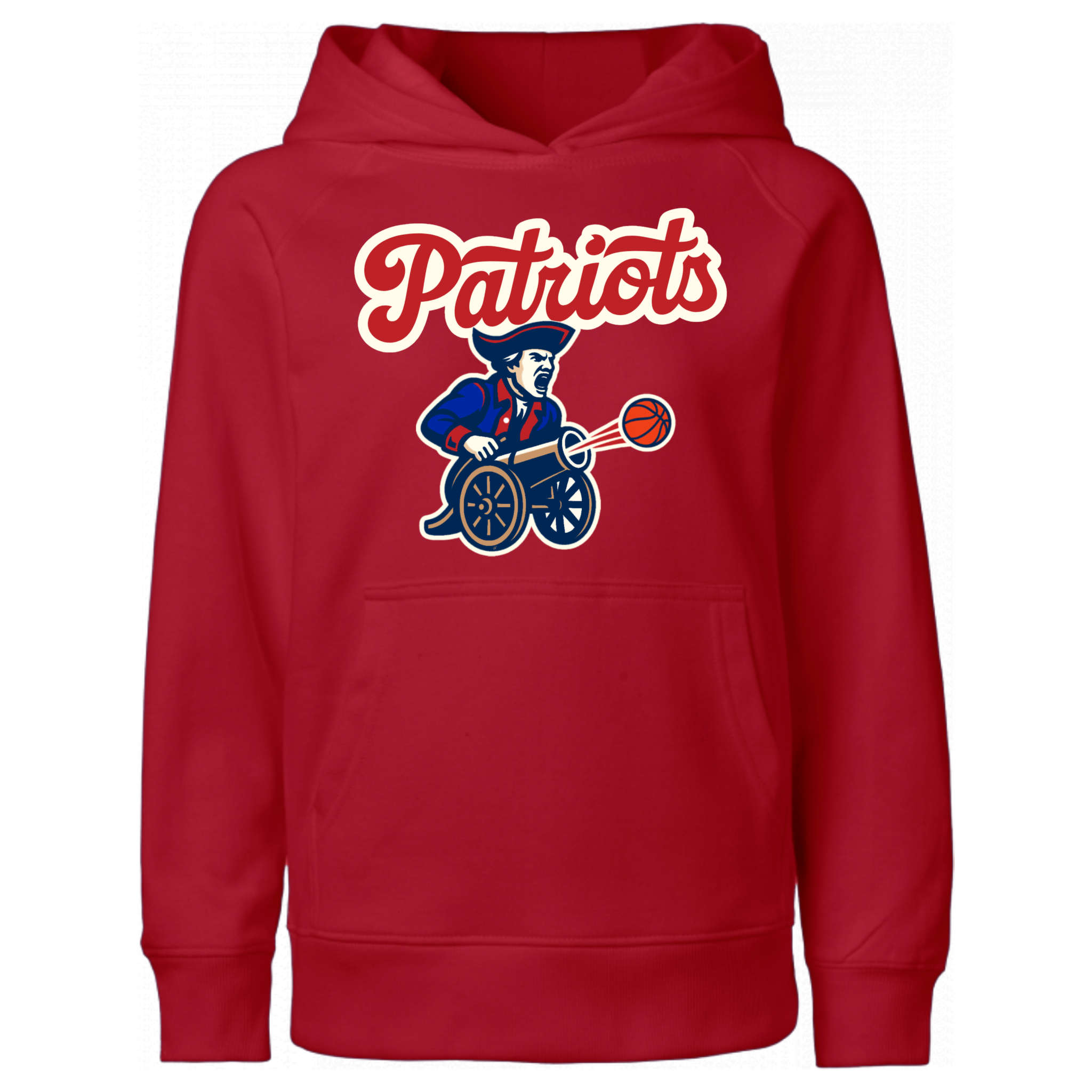 Patriots Minuteman Basketball Canon Hooded Sweatshirt