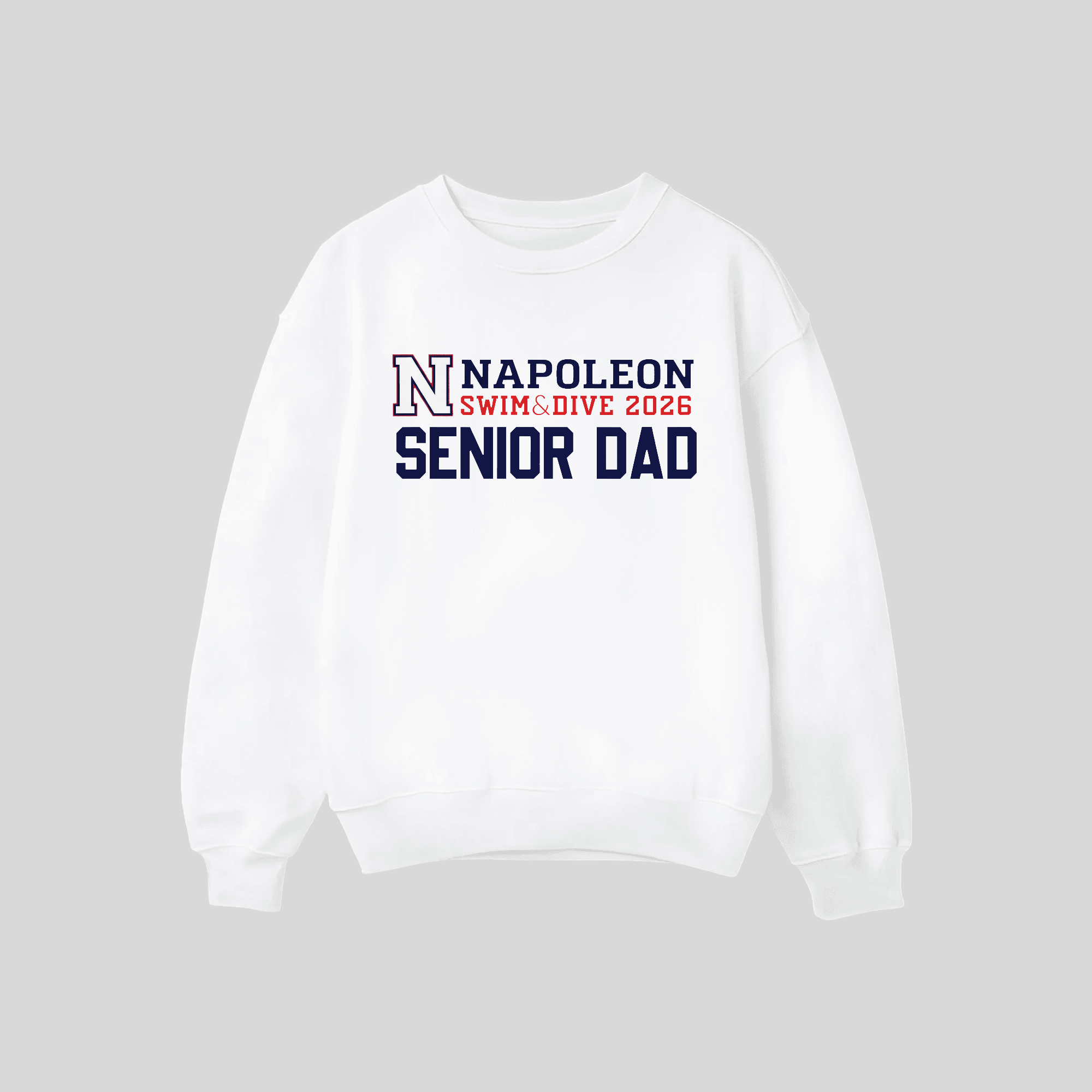 Senior Dad Swim and Dive Crewneck