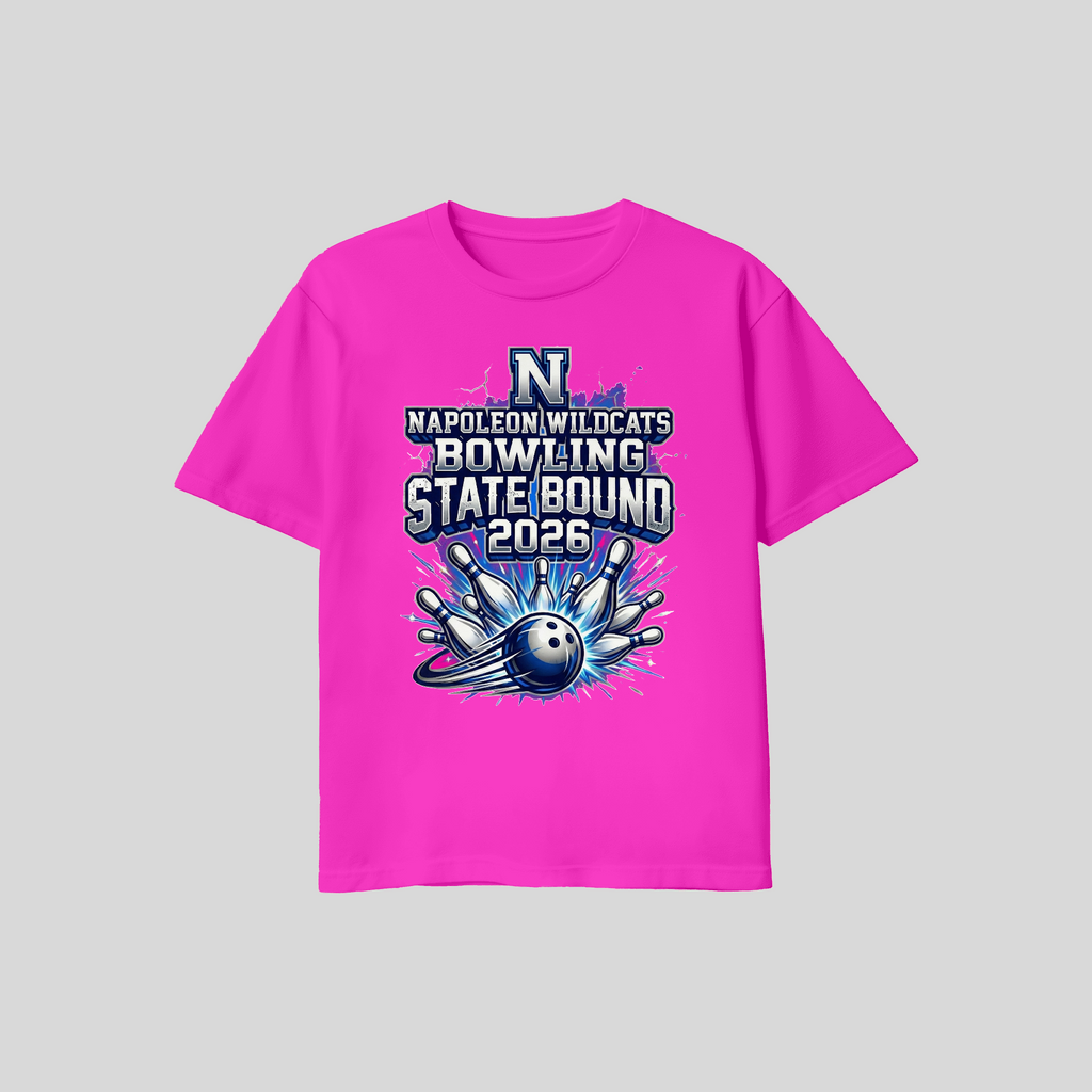 Napoleon Boys Bowling State Bound Bowling Shirt Adult Sizing