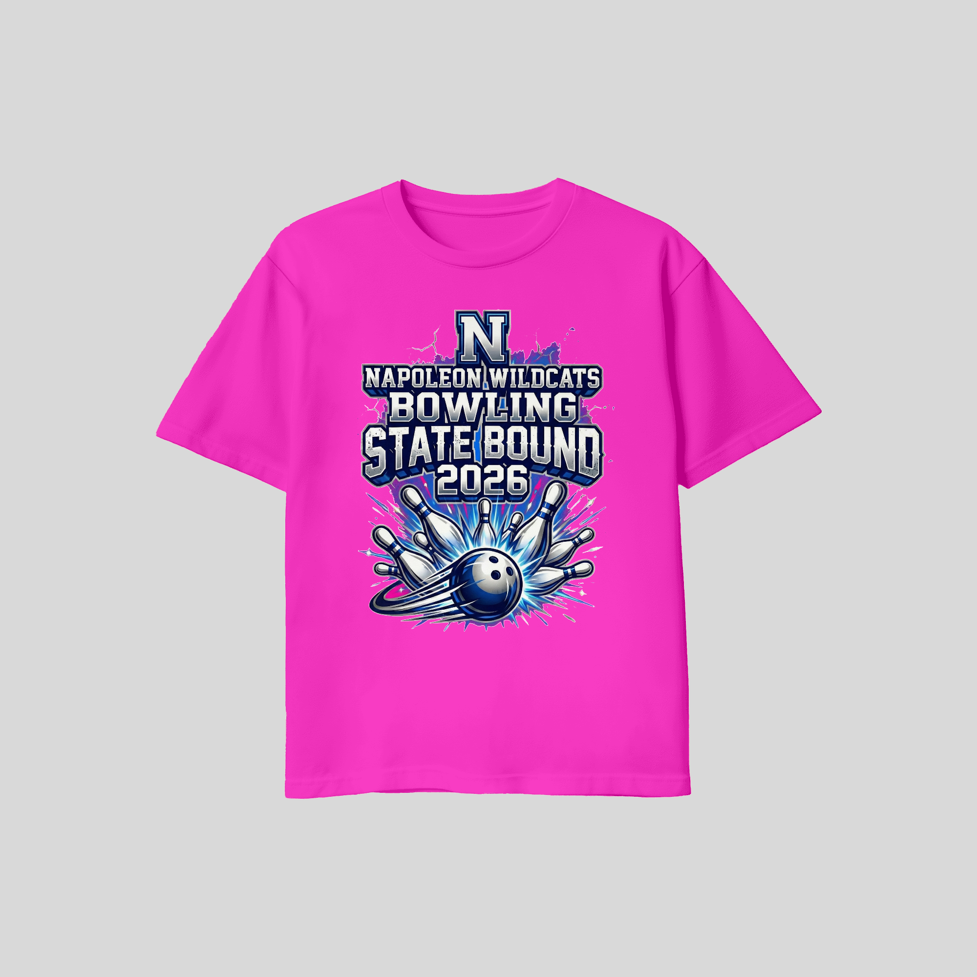 Napoleon Boys Bowling State Bound Bowling Shirt Adult Sizing