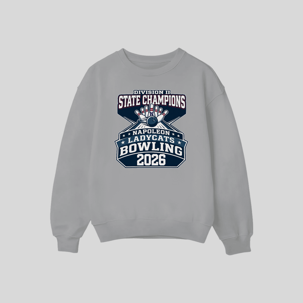 Napoleon Ladycats Bowling Champs 2026 Adult Crewneck