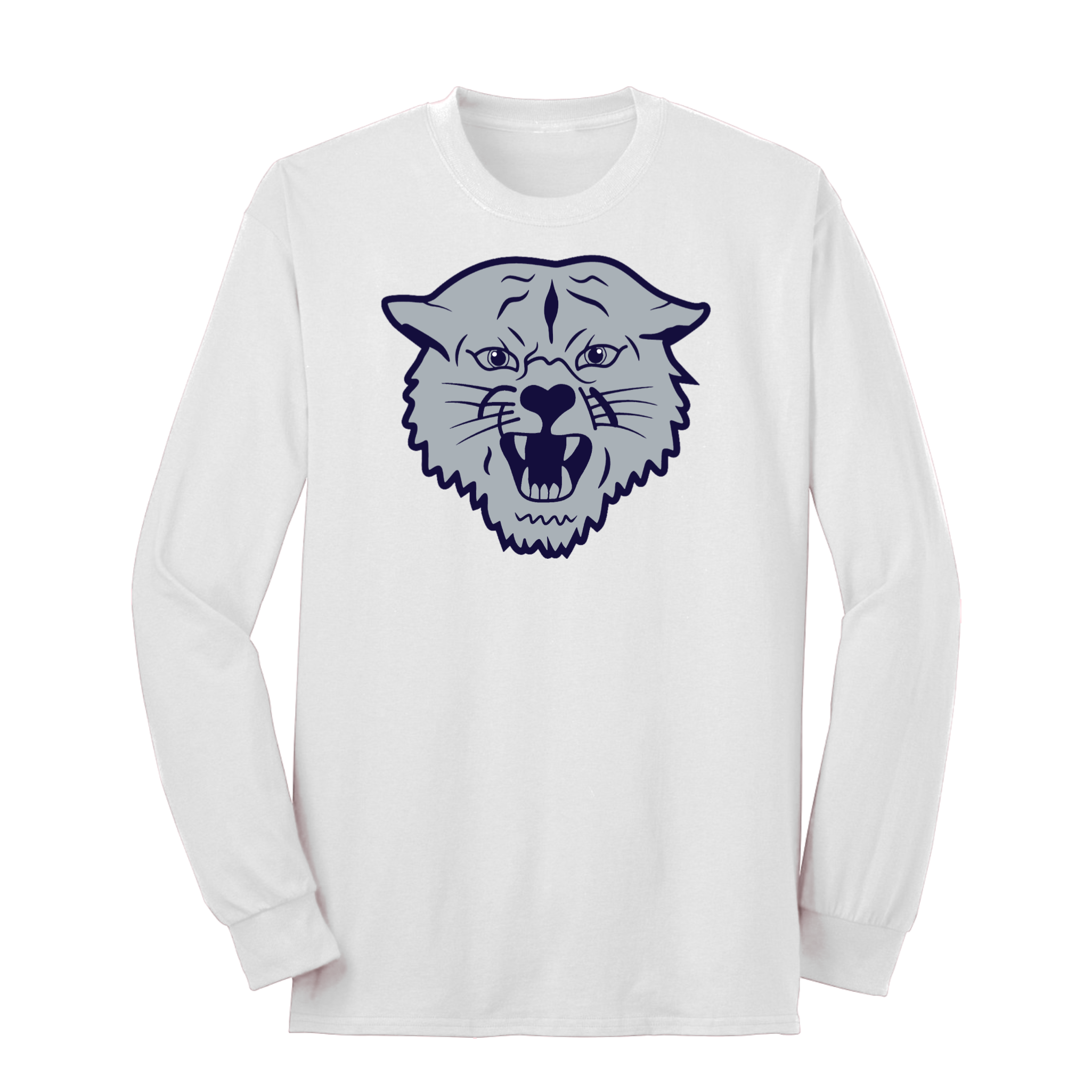 Gray / Navy Napoleon Wildcat Long Sleeve Tee