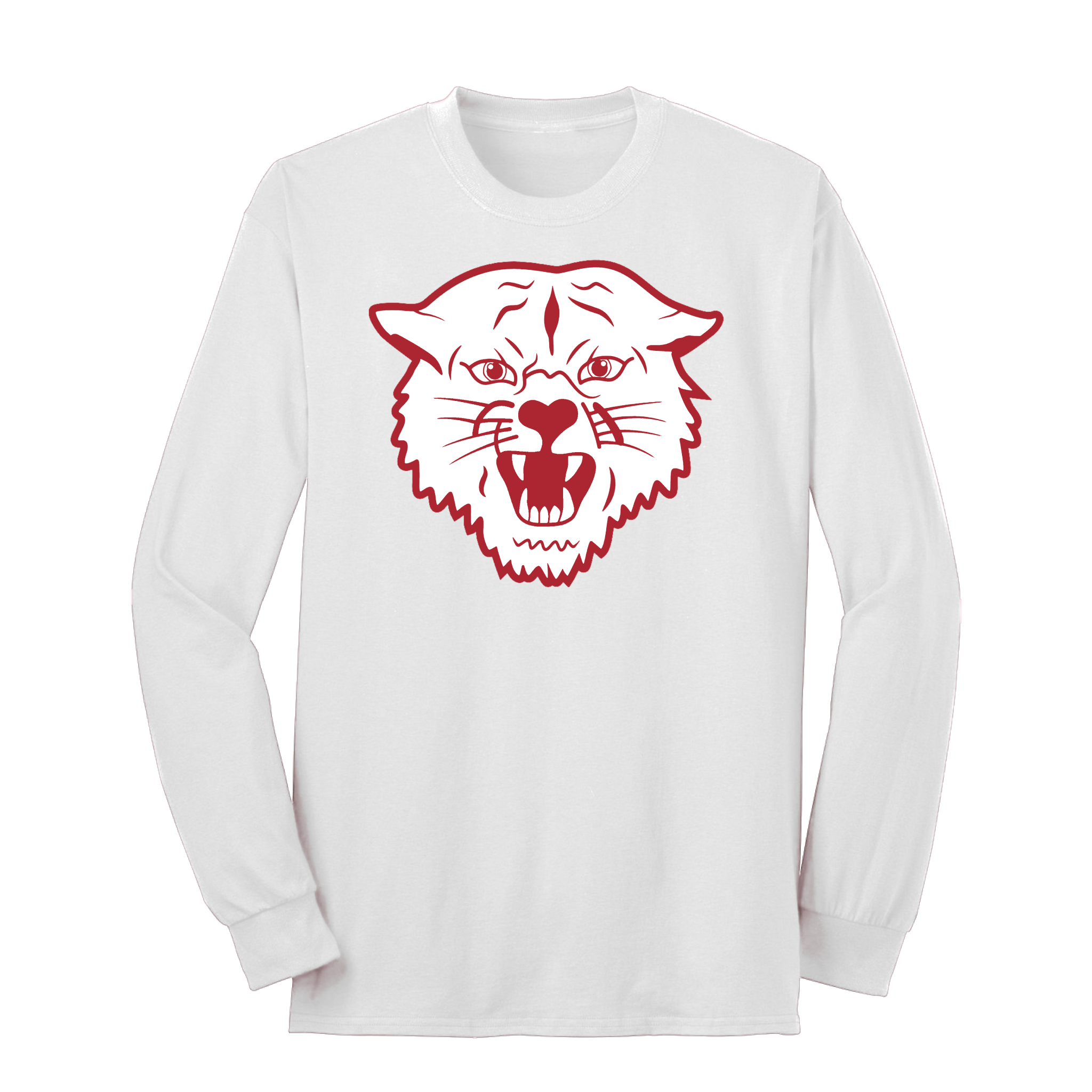 Red / White Napoleon Wildcat Long Sleeve Tee