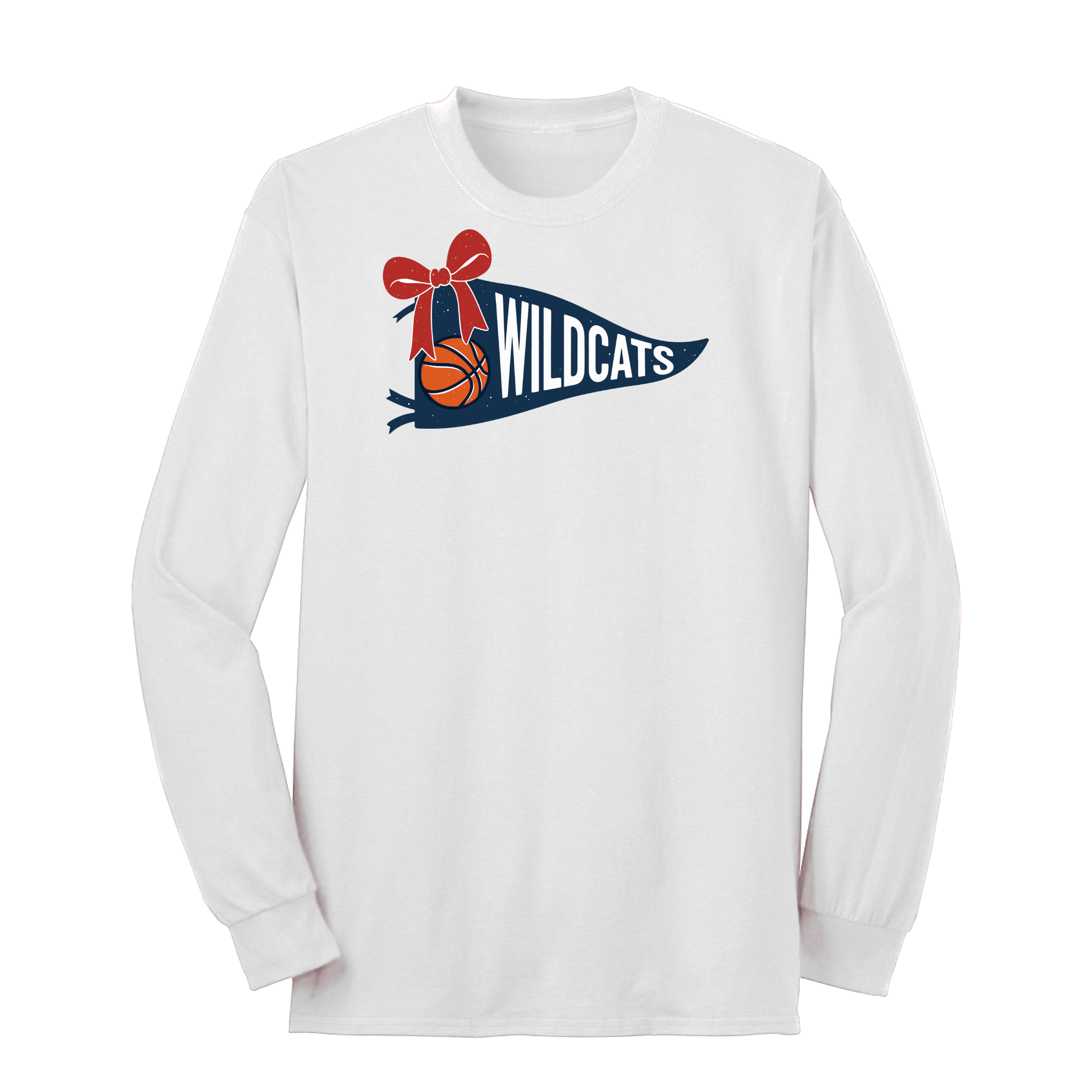 Napoleon Wildcats Pennant Flag Long Sleeve Tee
