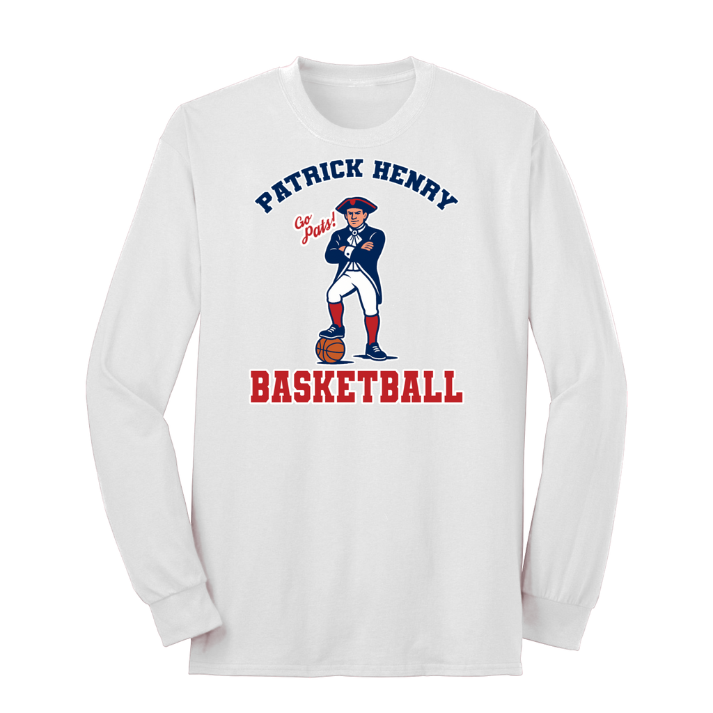 Patrick Henry Basketball Minuteman Long Sleeve Tee