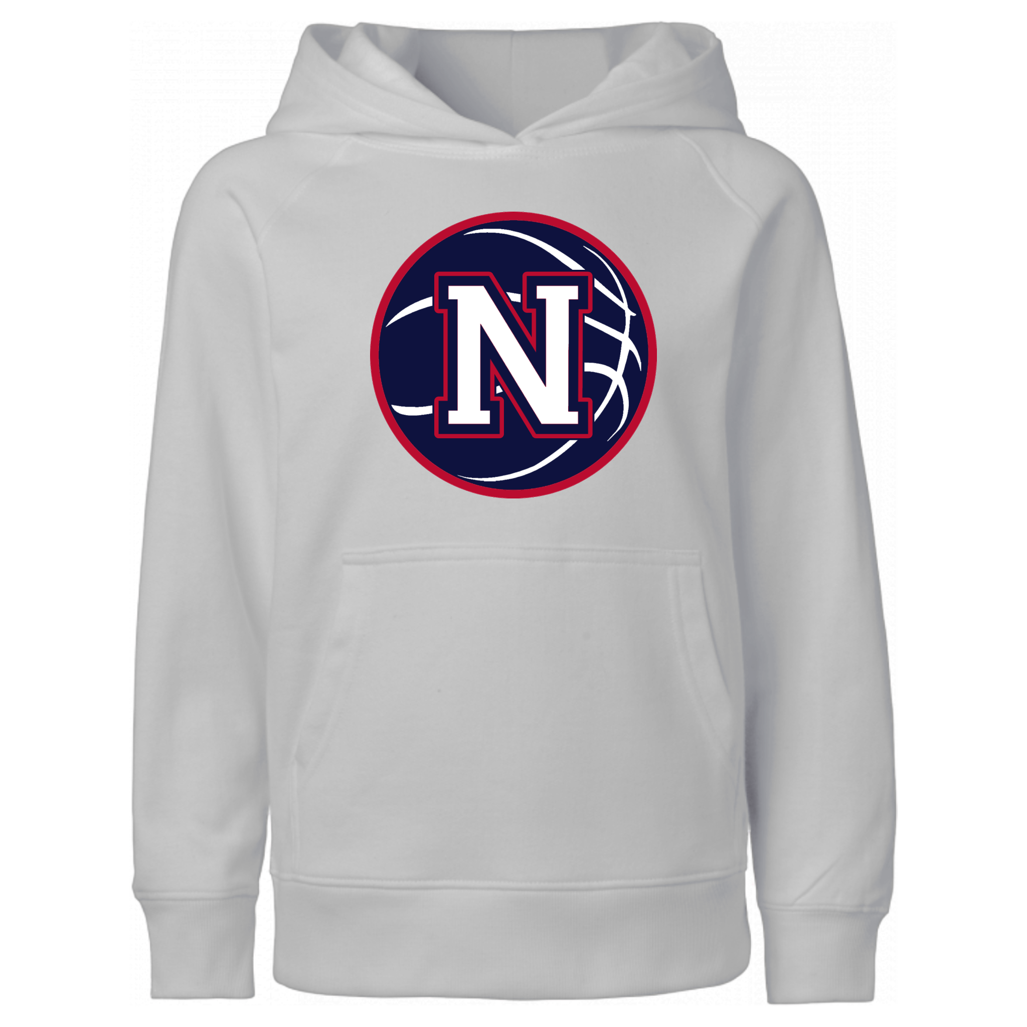 Navy Napoleon Block N Basketball Hooded Sweatshirt