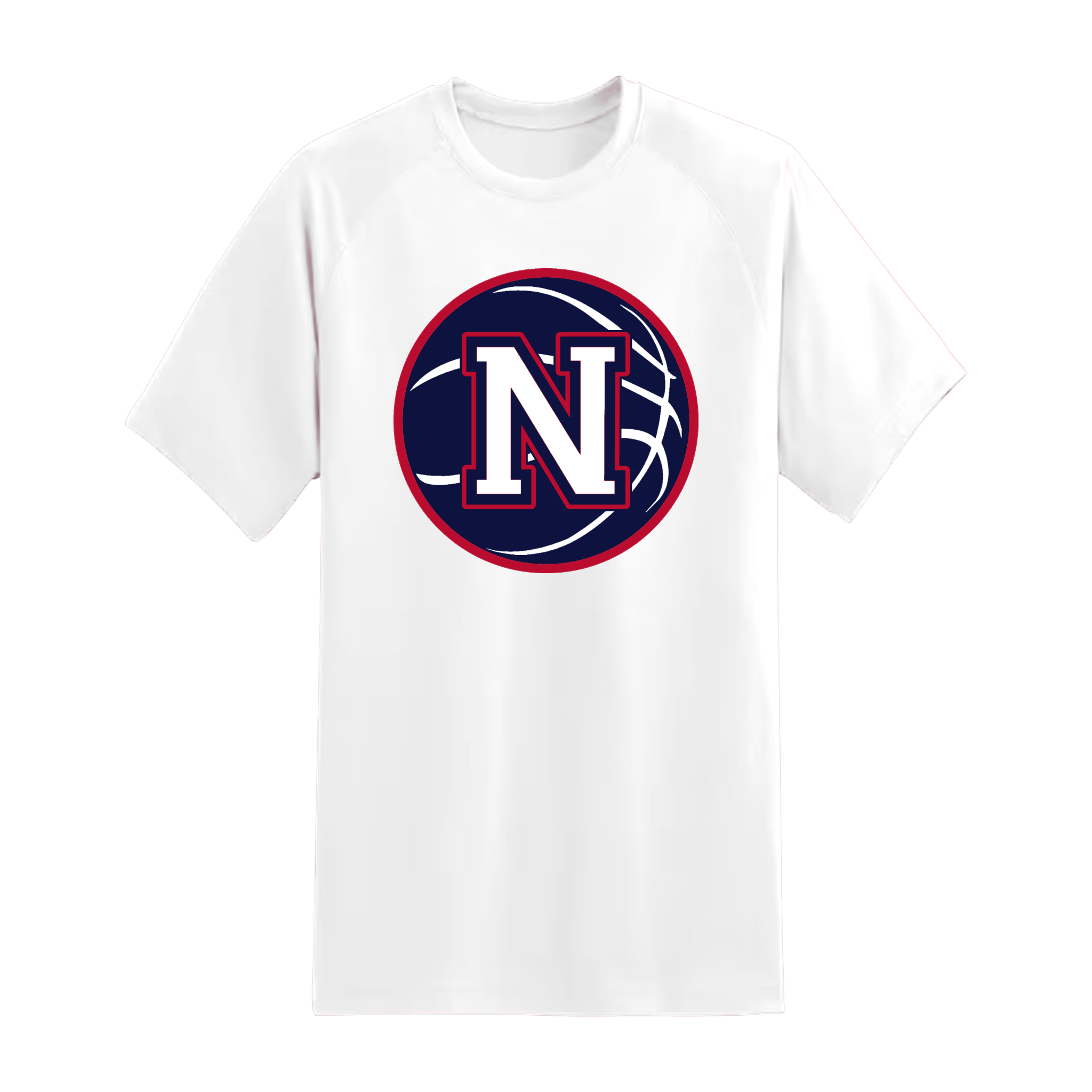 Navy Napoleon Block N Basketball Short Sleeve Tee