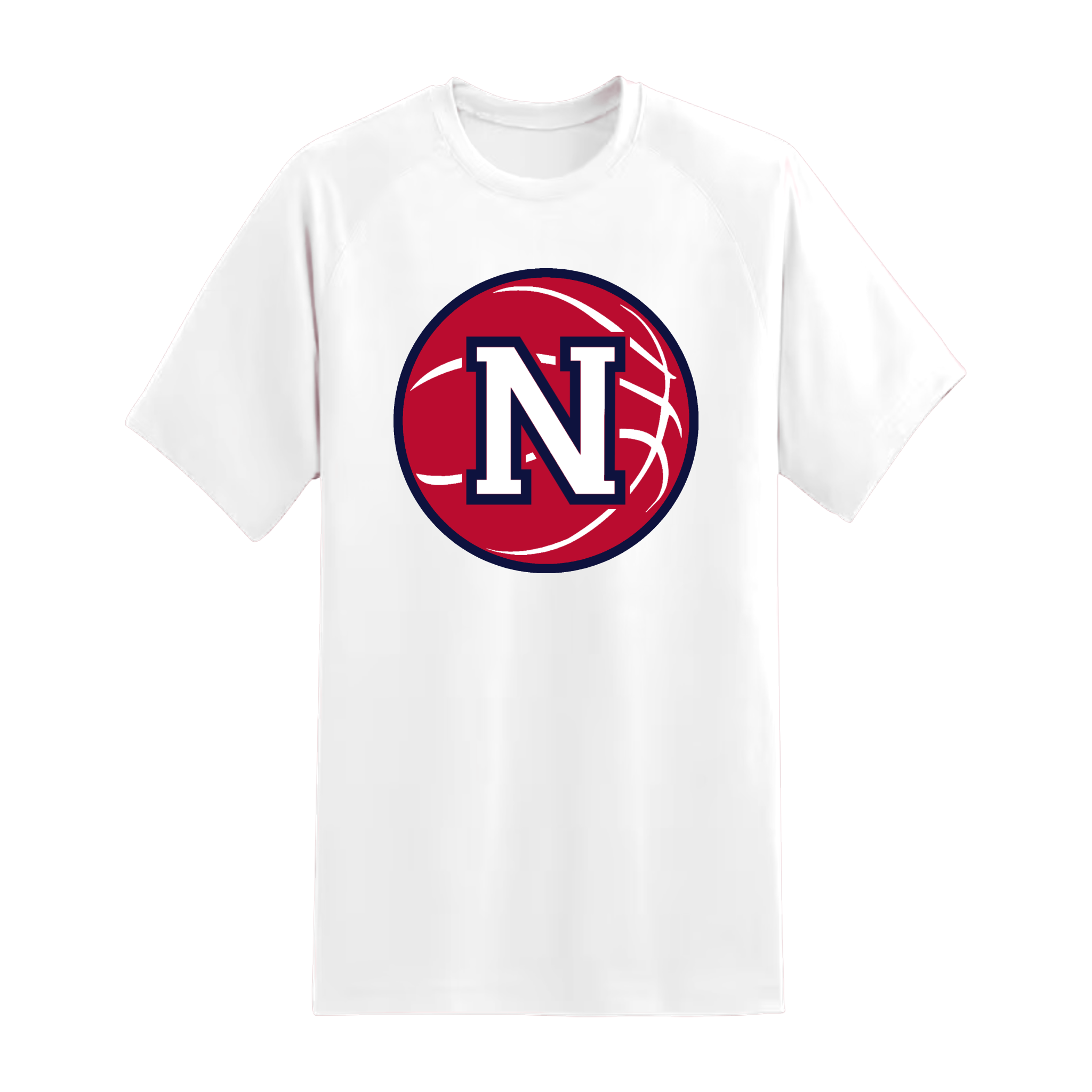 Red Napoleon Block N Basketball Short Sleeve Tee