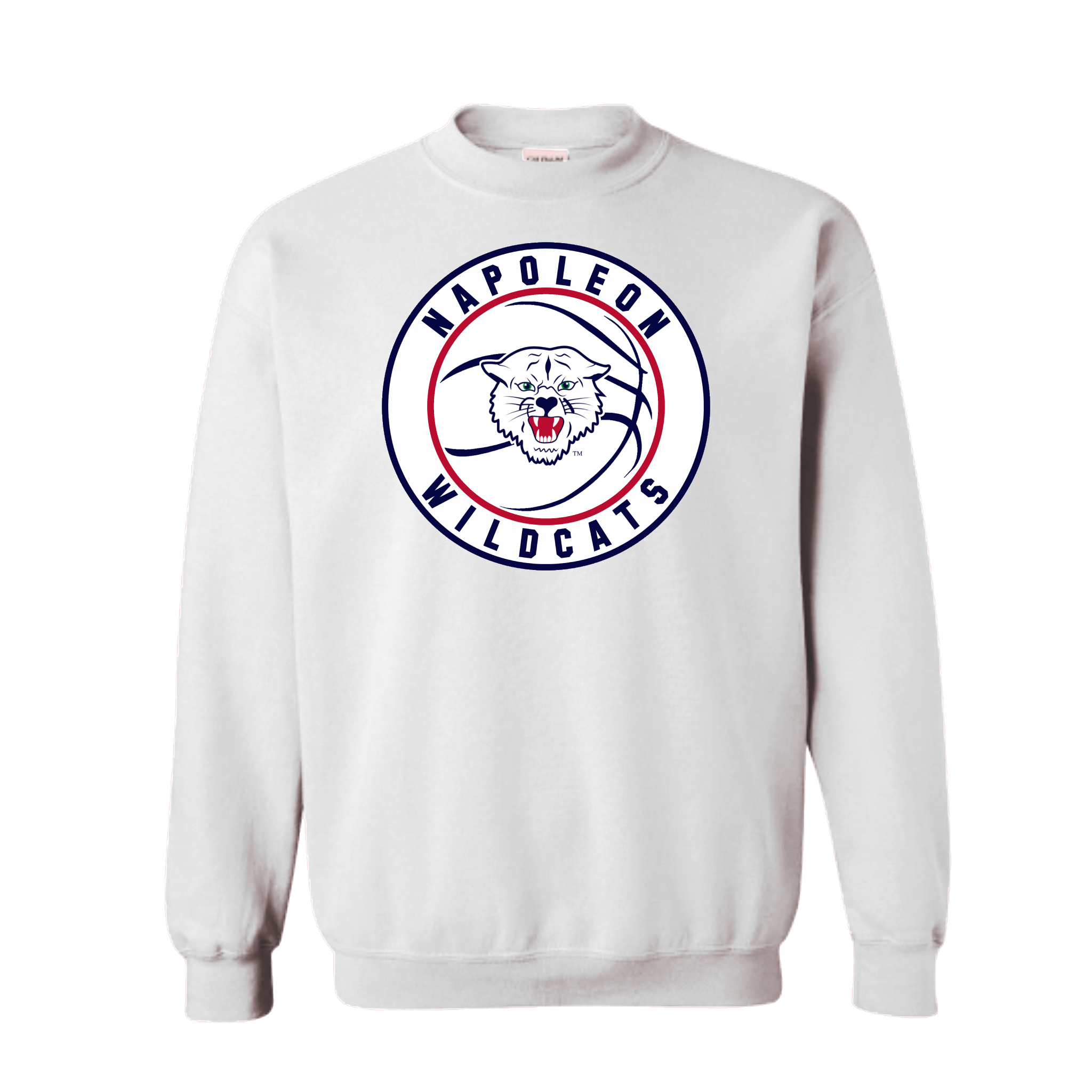Napoleon Wildcats Basketball Crewneck Sweatshirt