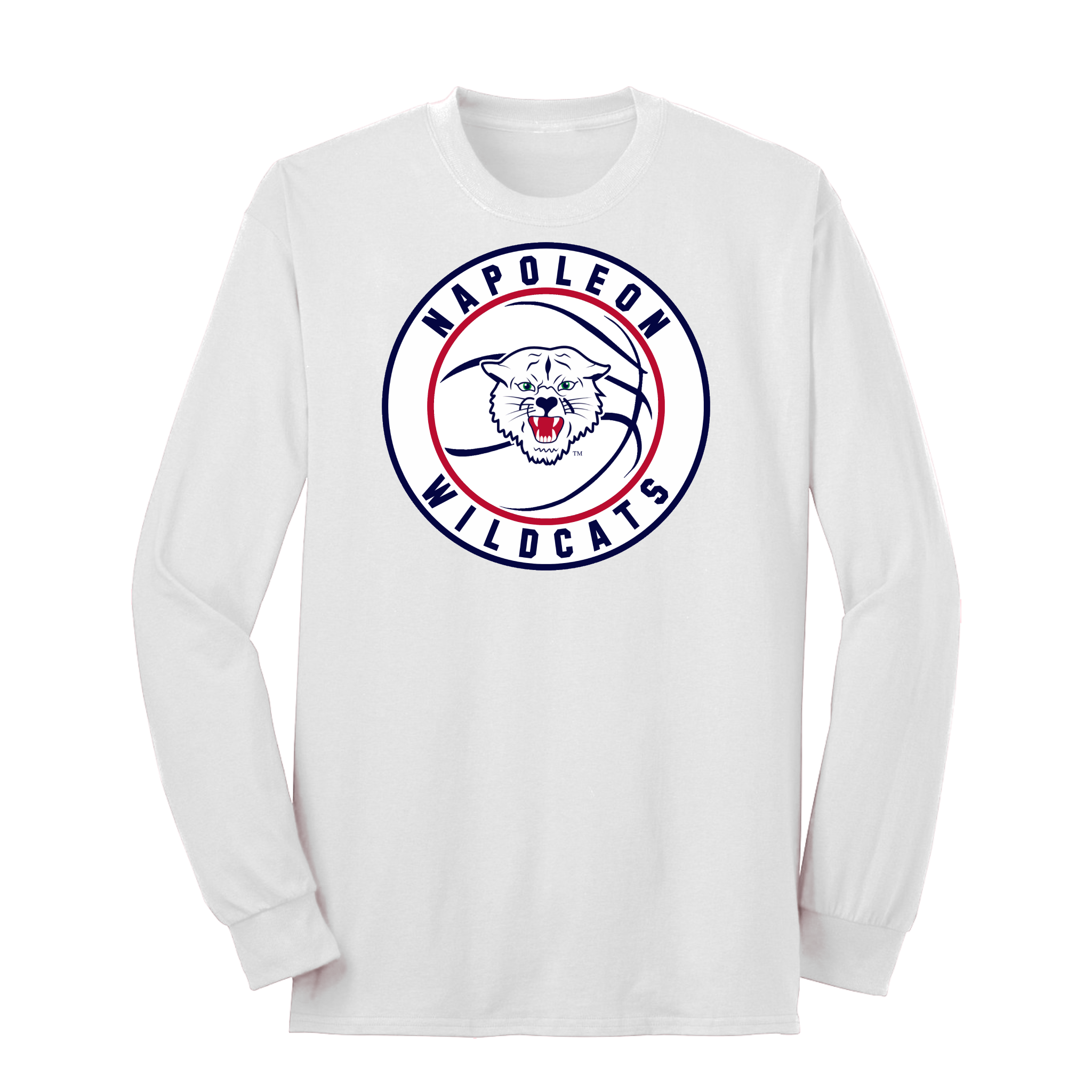 Napoleon Wildcats Basketball Long Sleeve Tee