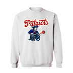 Patriots Minuteman Basketball Cannon Crewneck Sweatshirt