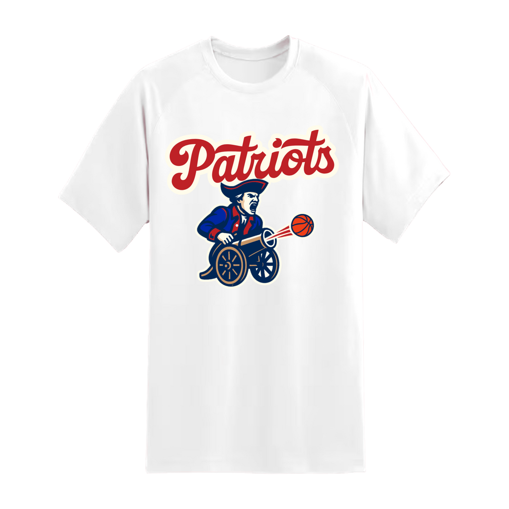 Patriots Minuteman Basketball Cannon Short Sleeve Tee