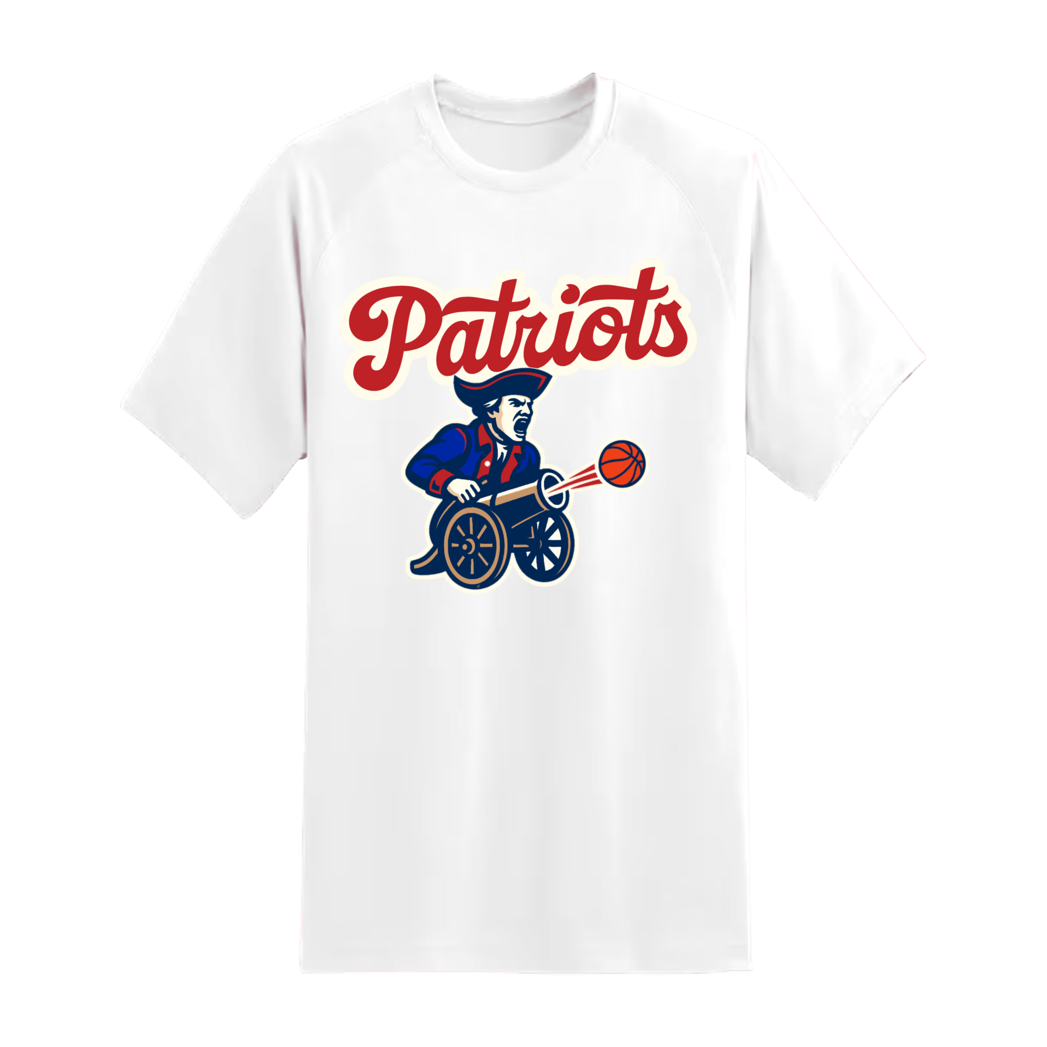 Patriots Minuteman Basketball Cannon Short Sleeve Tee