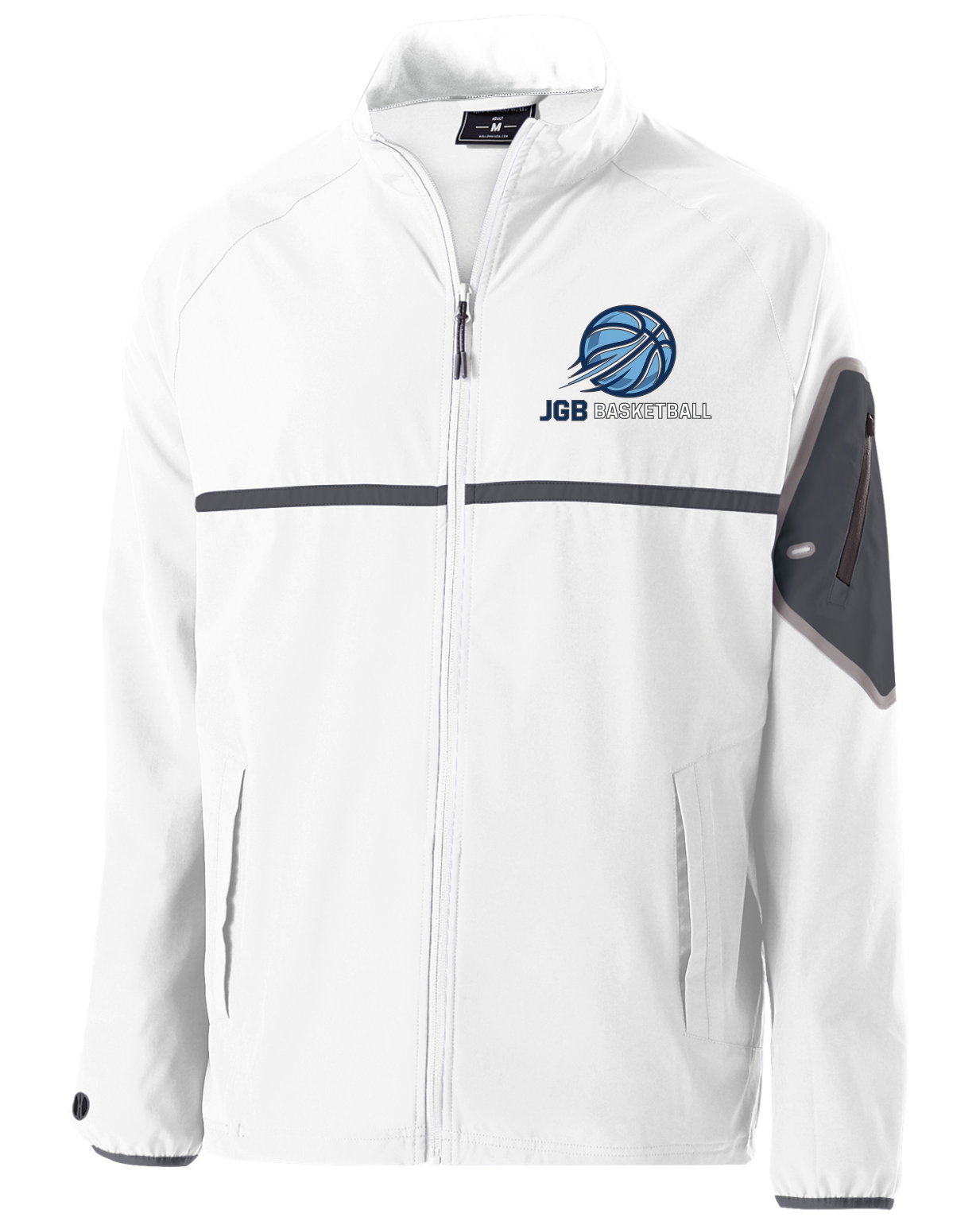 Holloway Weld Jacket Adult White/Carbon