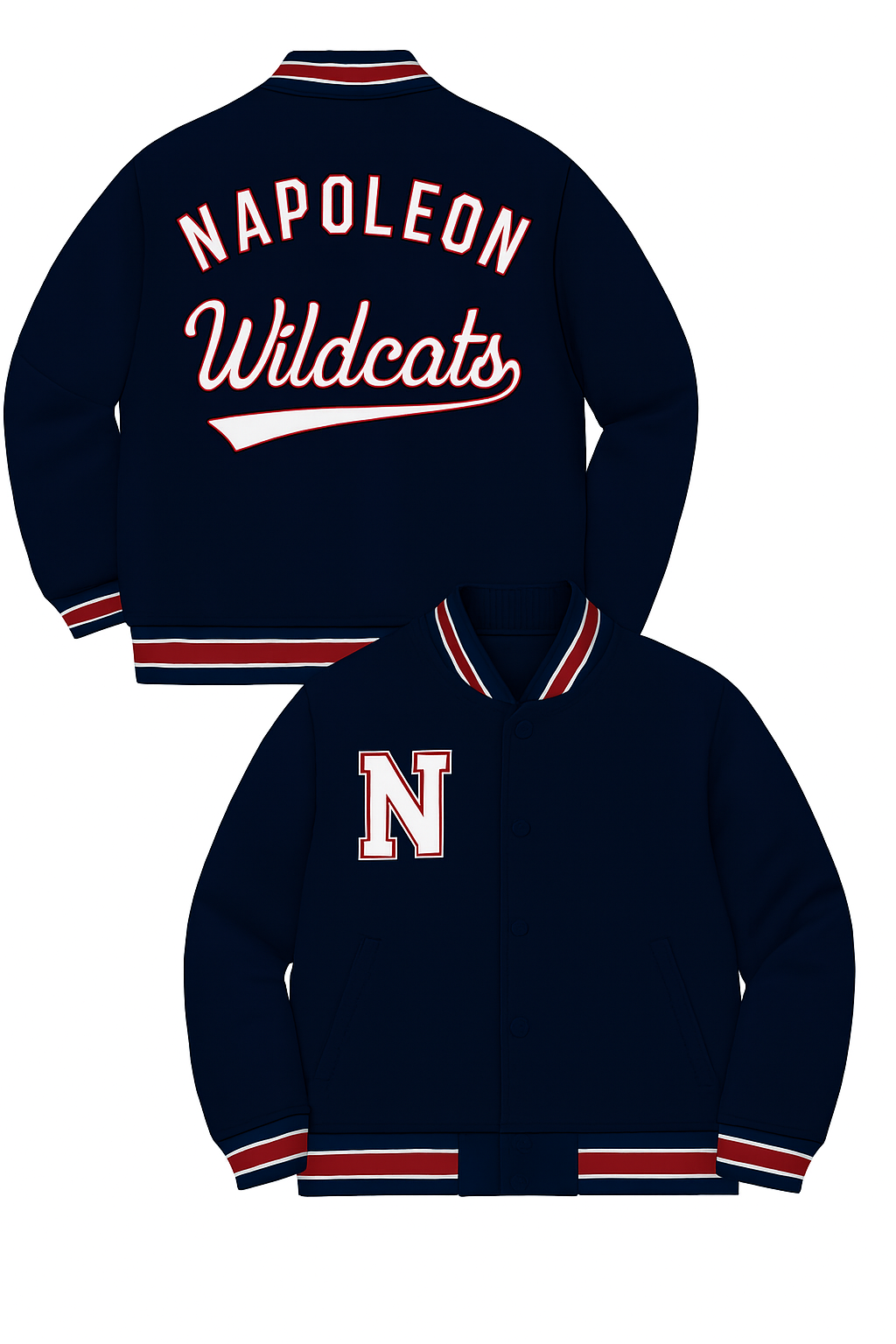 Game Day Wildcats Retro Jacket "Letterman"