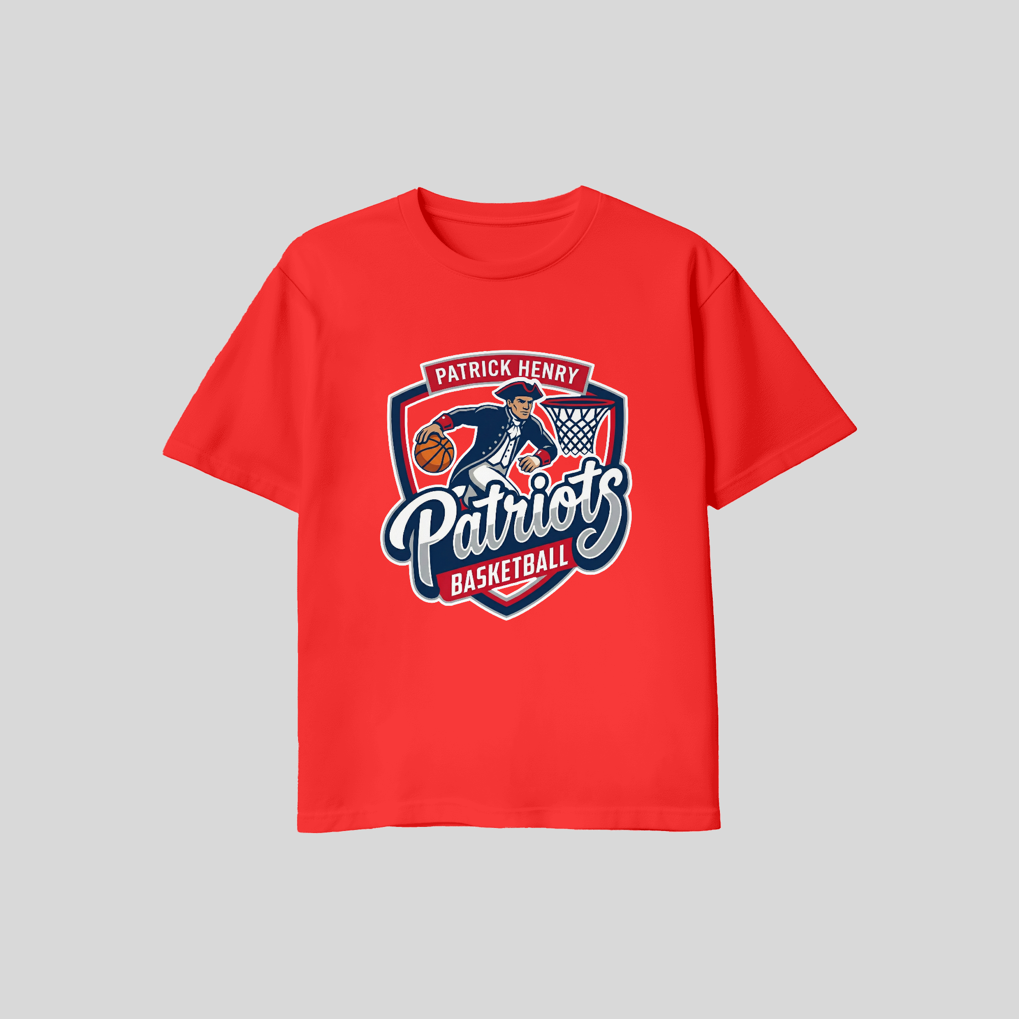 Patriots Basketball Mascot Hoops T Shirt Youth