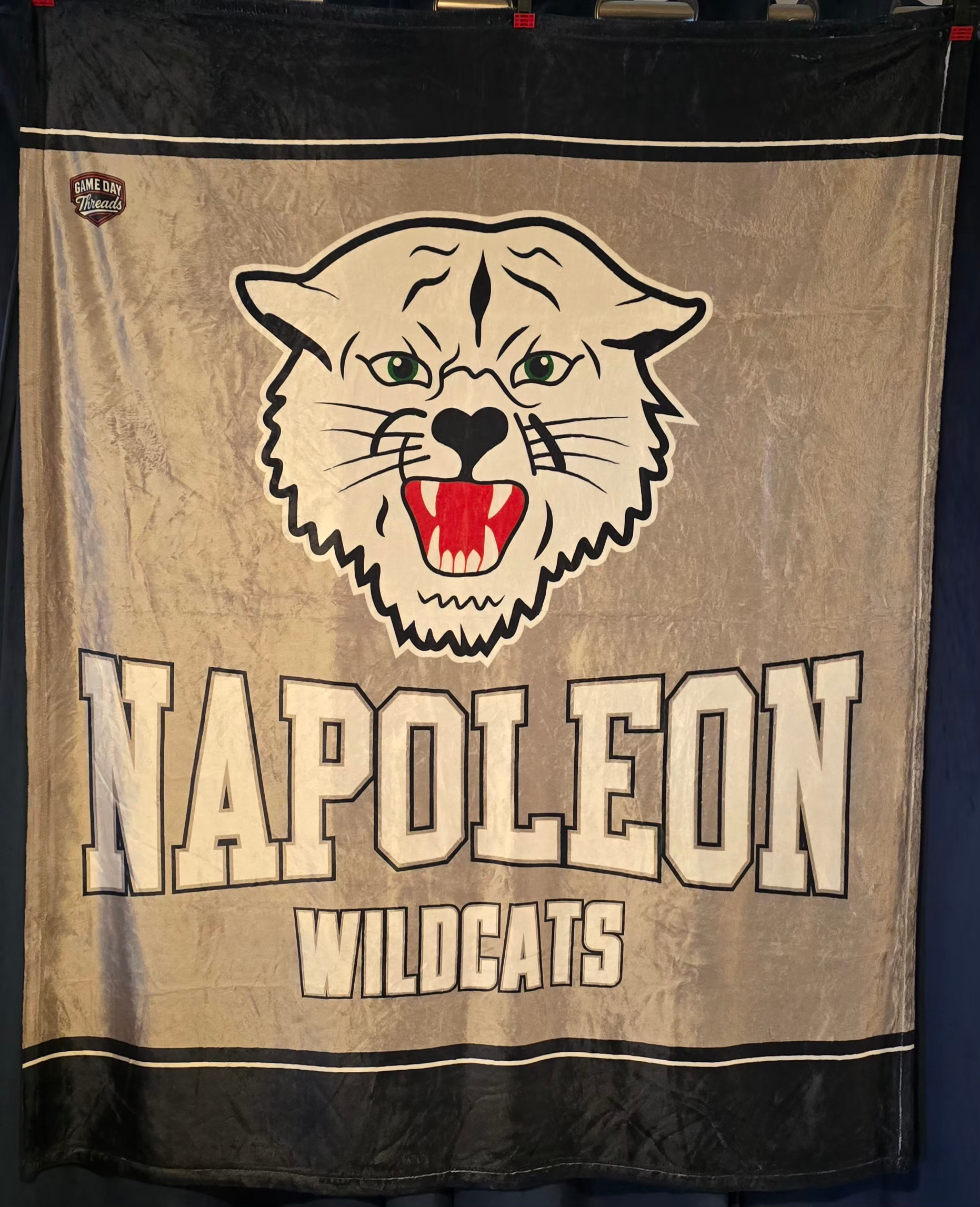 Wildcat Fleece Blanket Sublimated Design 50"x60"