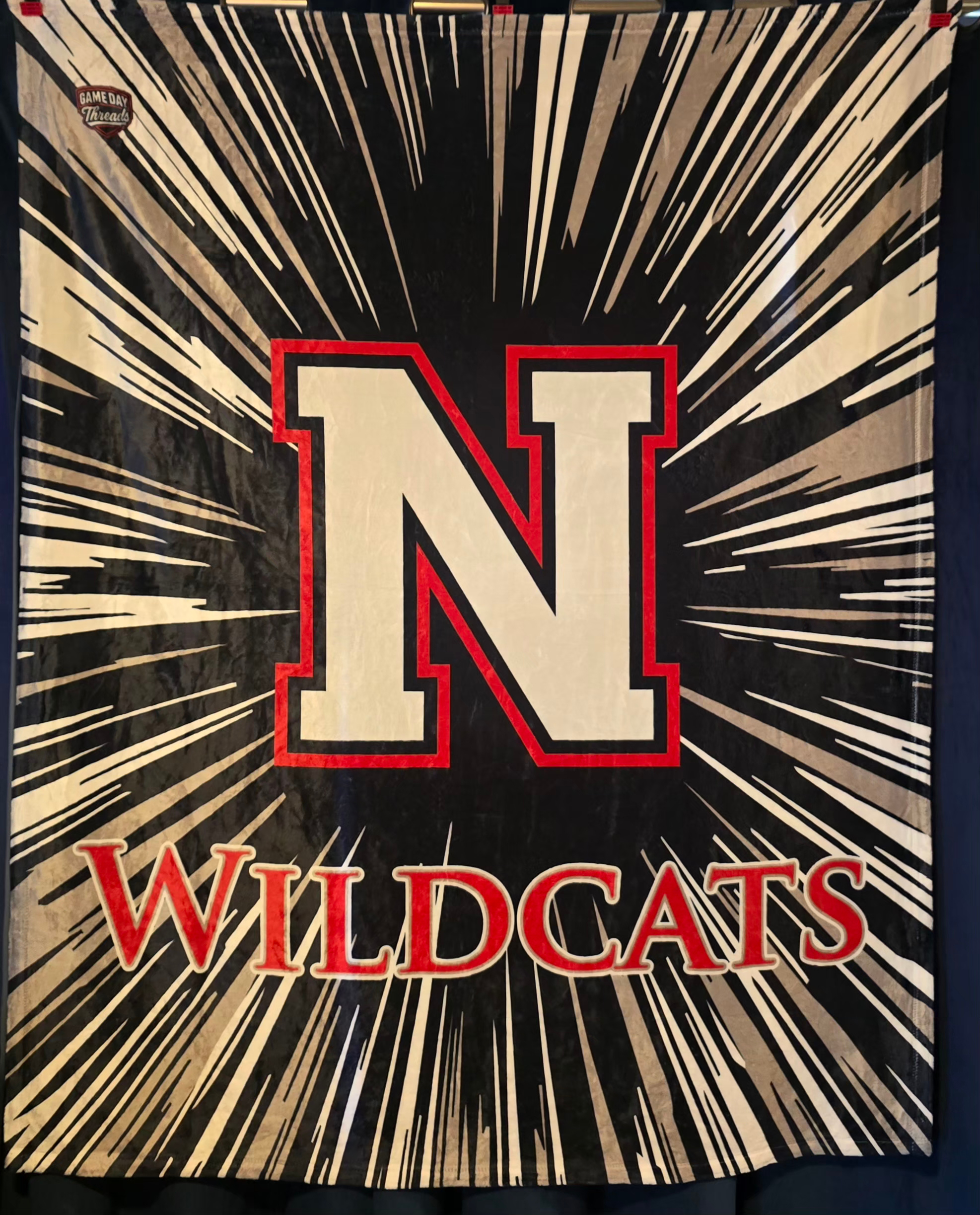 Wildcat Fleece Blanket Sublimated Design 50"x60"