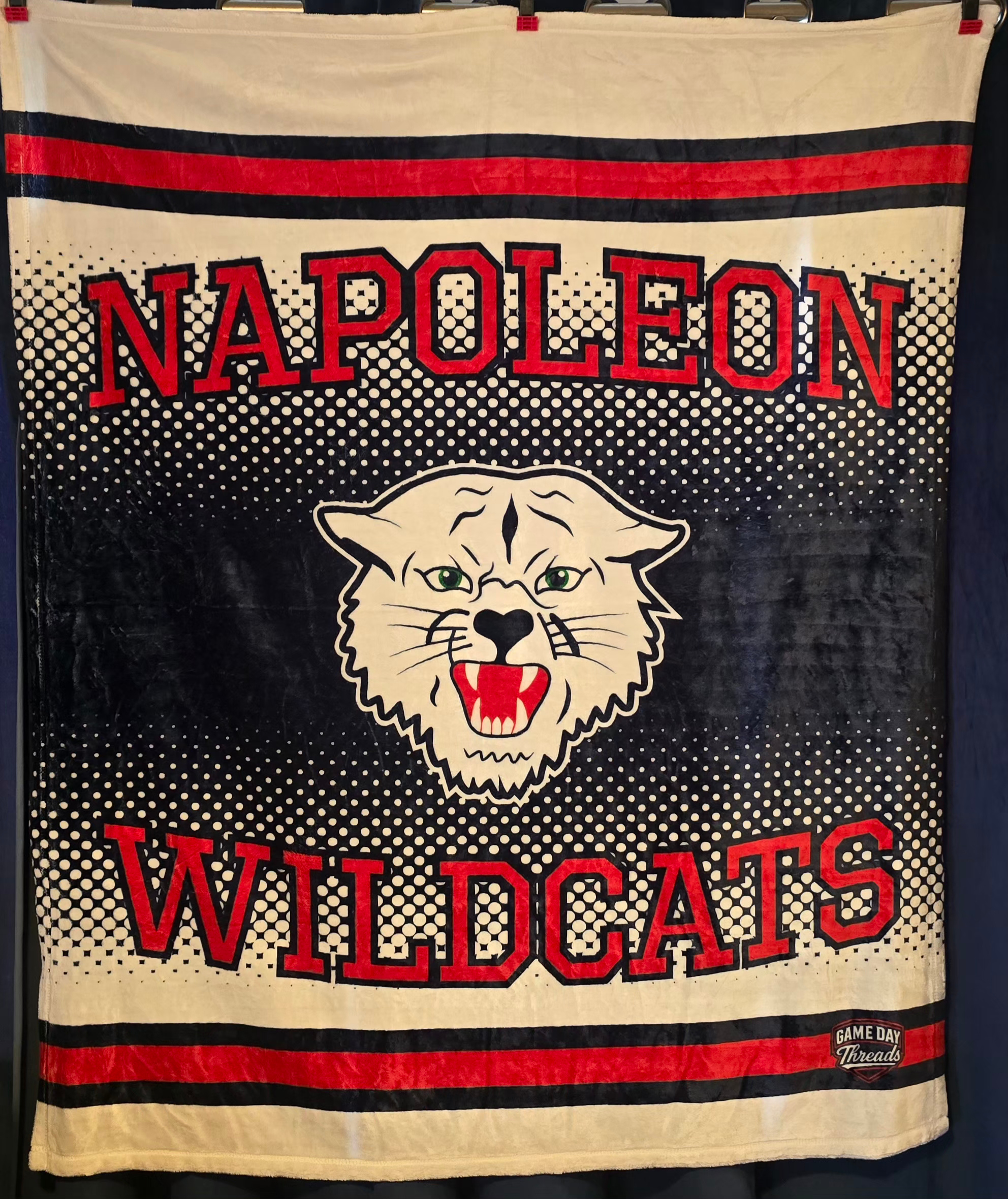 Wildcat Fleece Blanket Sublimated Design 50"x60"