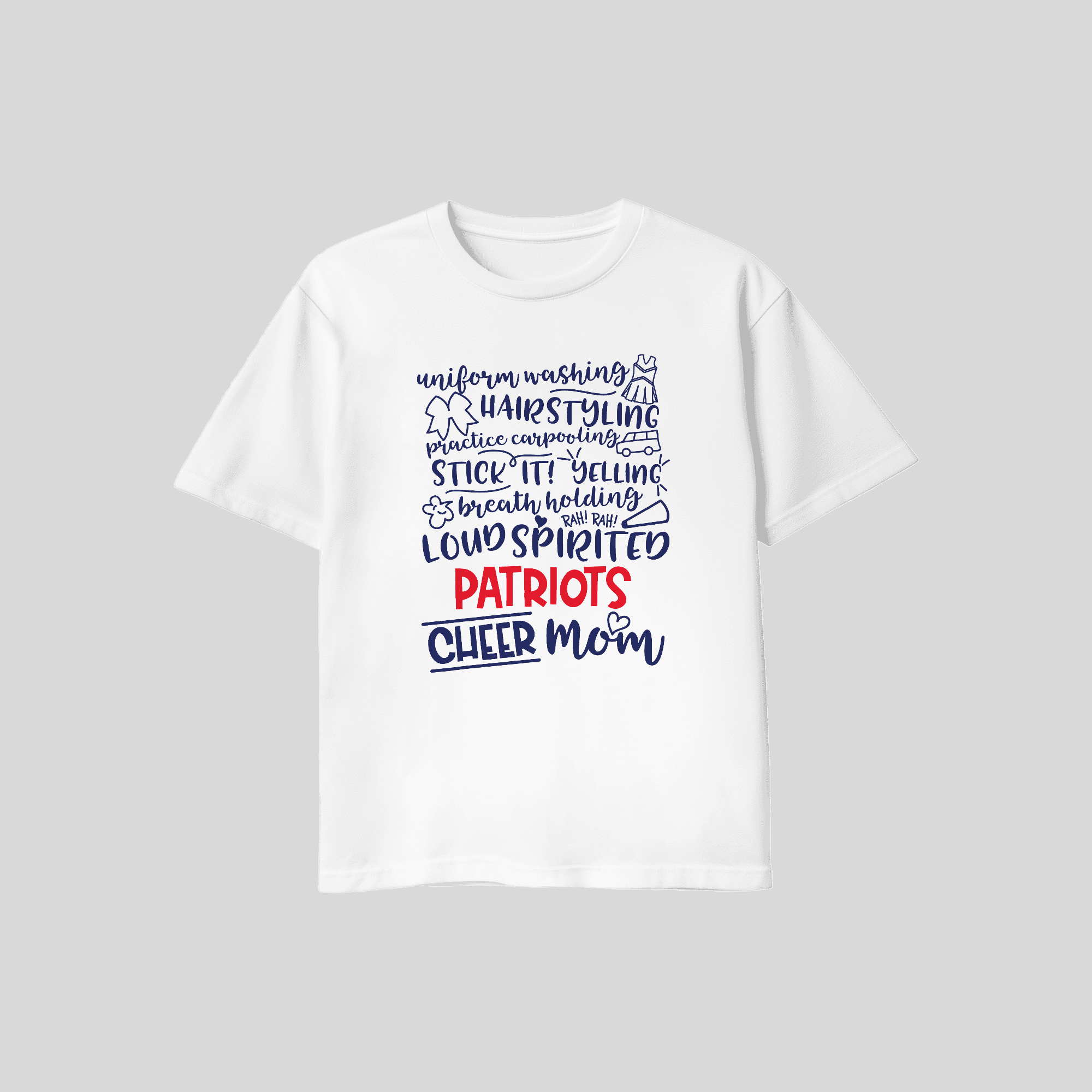 Patriots Generic Stars Modern T Shirt Adult Sizing