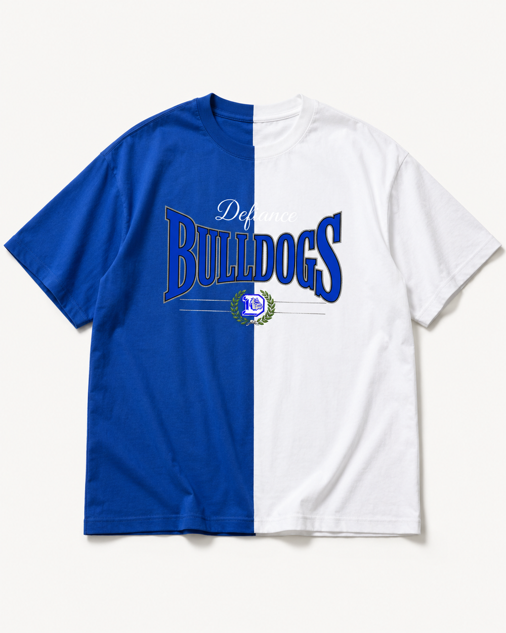 Defiance Bulldogs Split Color T shirt