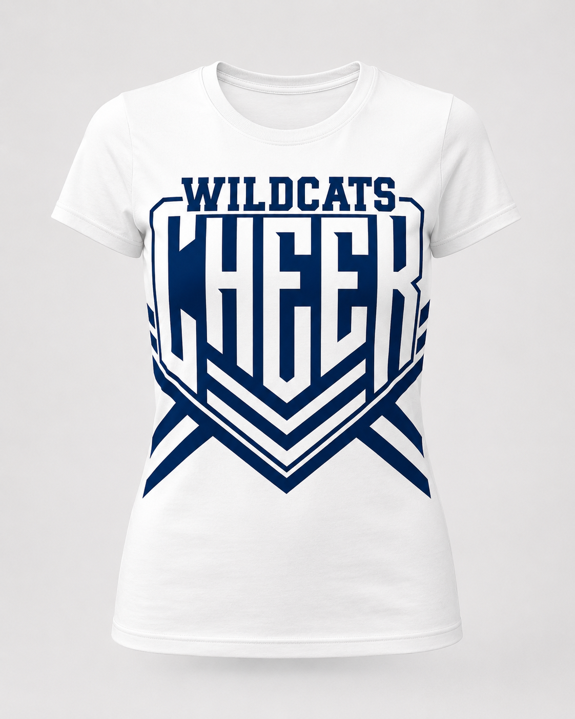 Wildcats cheer uniform looking t-shirt