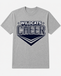 Wildcats gray cheer t-shirt youth and adult