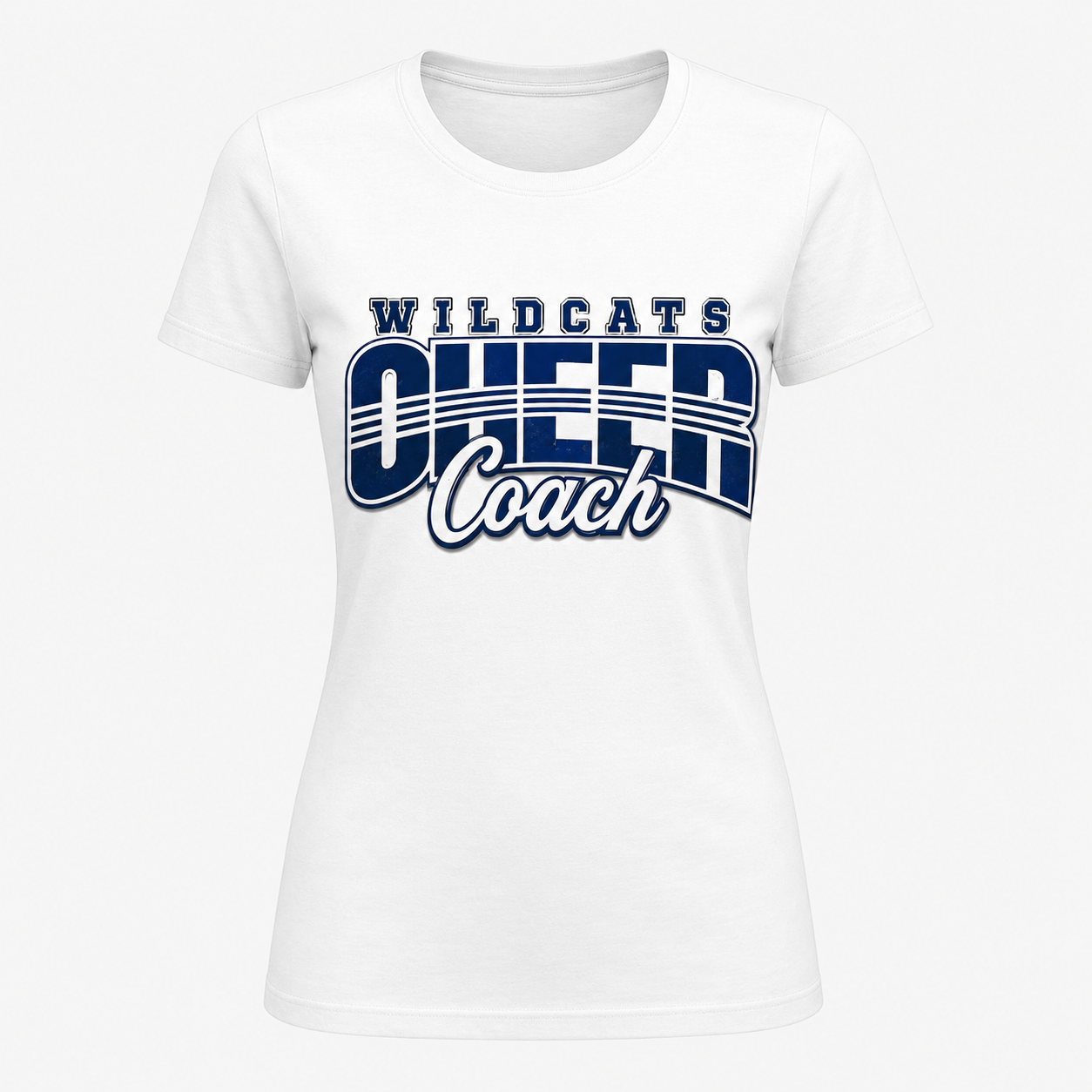 White t-shirt cheer coach