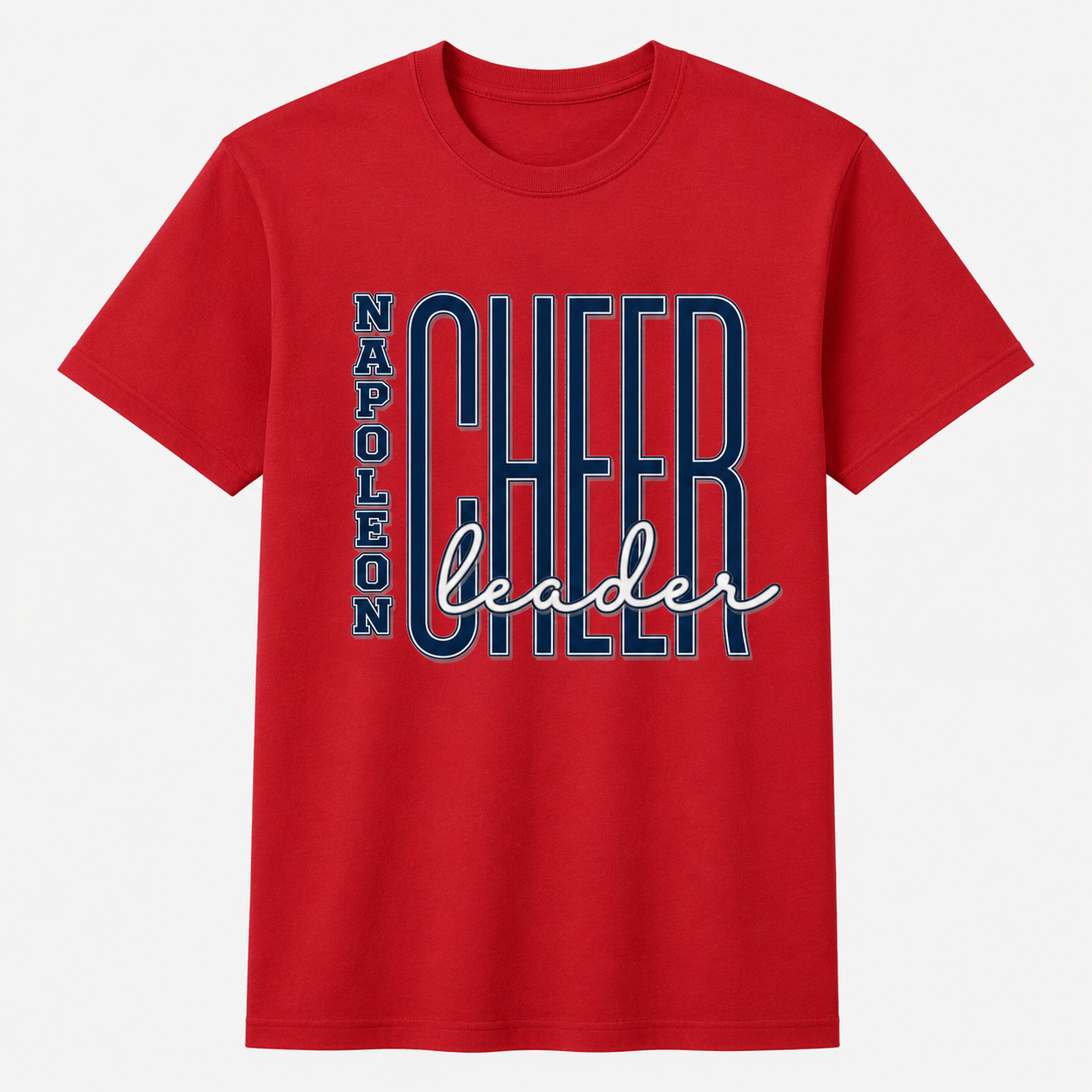 Red Napoleon cheerleader T-shirt