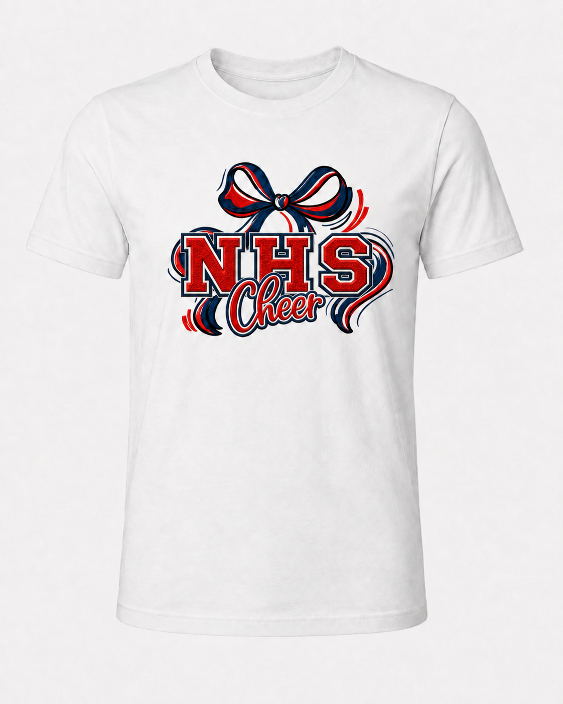 N.H.S. Cheer bow t-shirt