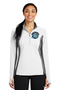 Sport-Tek LST854 Ladies Sport-Wick ® Stretch Contrast 1/21/2-Zip Pullover