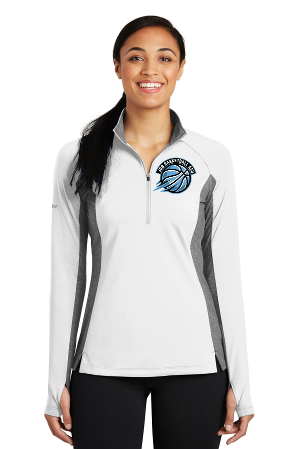 Sport-Tek LST854 Ladies Sport-Wick ® Stretch Contrast 1/21/2-Zip Pullover