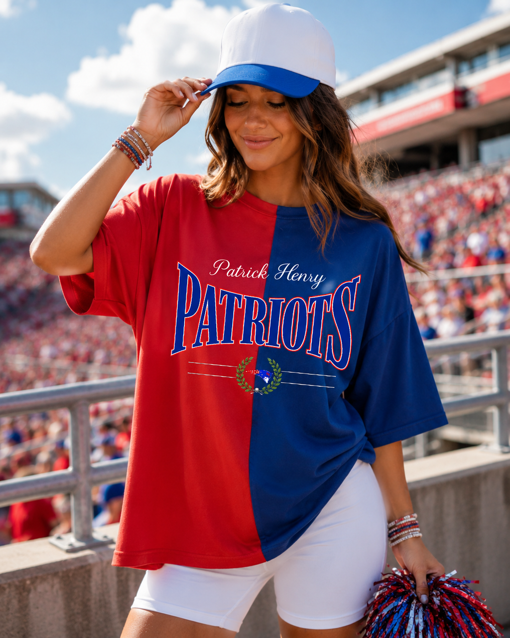 Patrick Henry Split Color T shirt