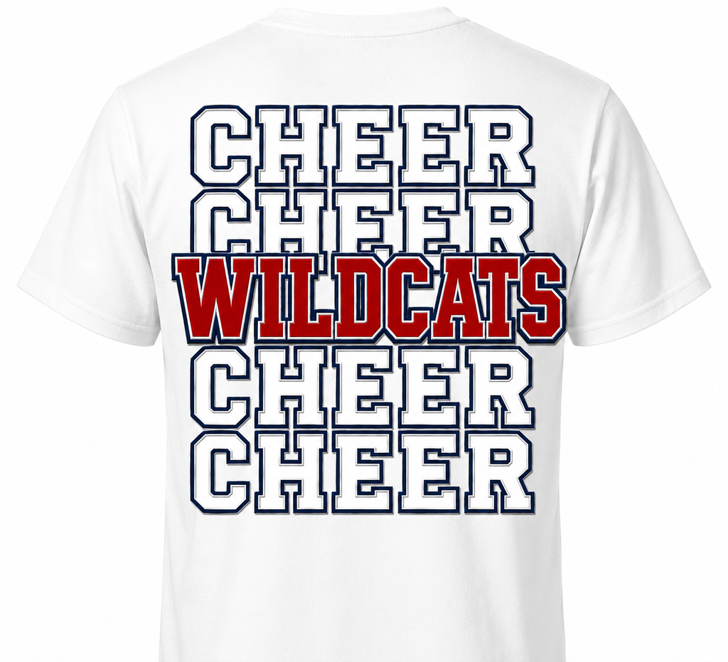 Wildcat cheerleading shirt