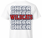 Youth and Unisex wildcat cheer t-shirt