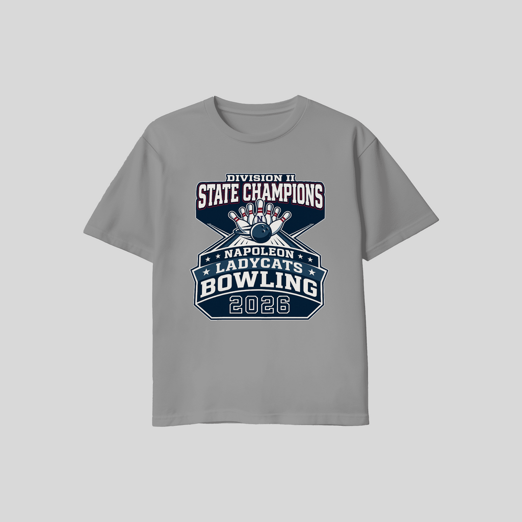 Napoleon Ladycats State Champs T Shirt Adult Sizing