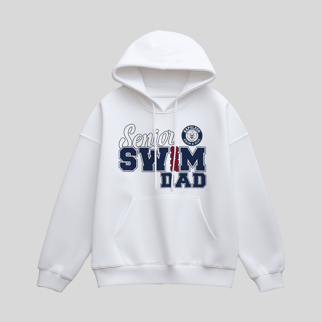 Senior Swim Dad Hoodie Design 2