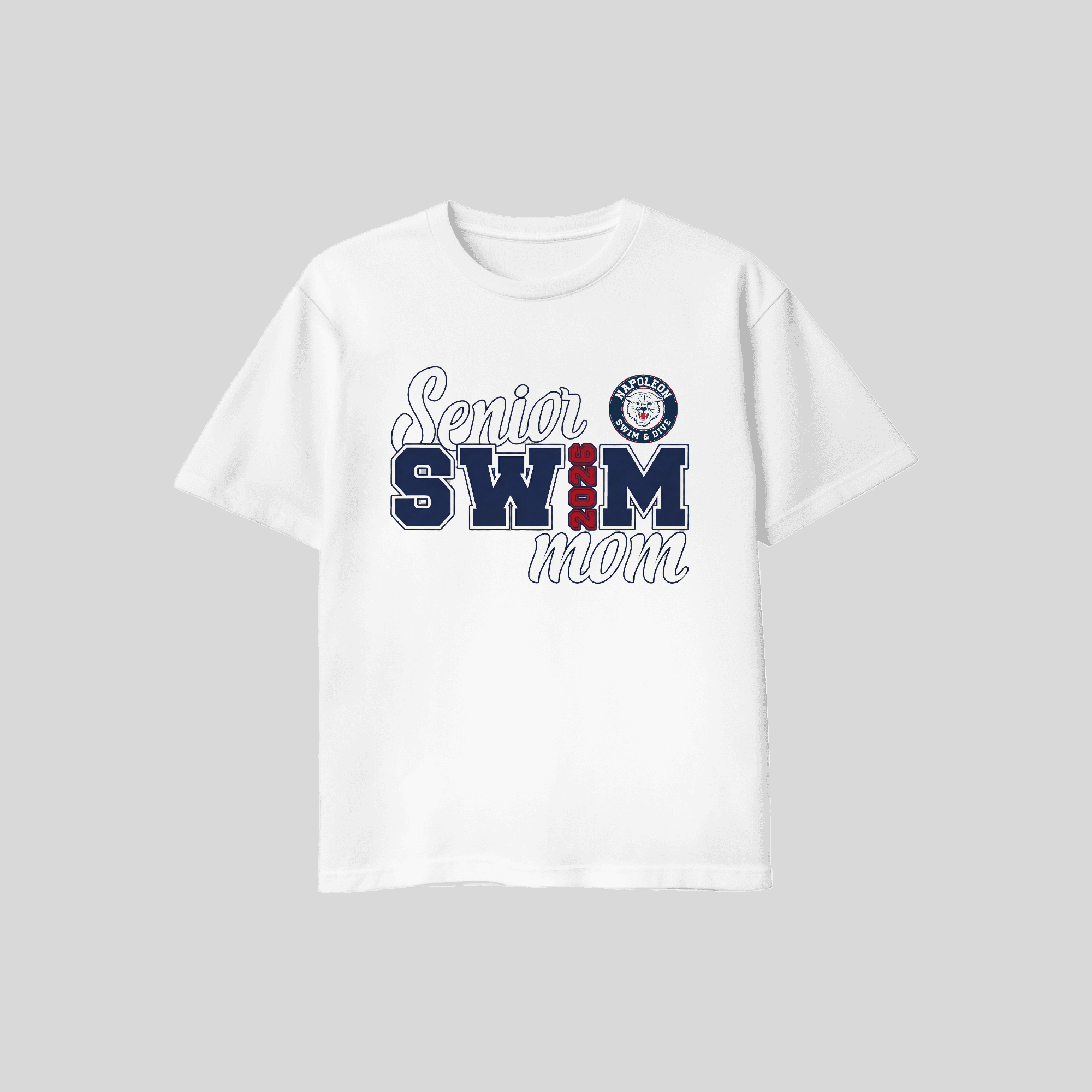 Napoleon Senior Swim Mom T Shirt