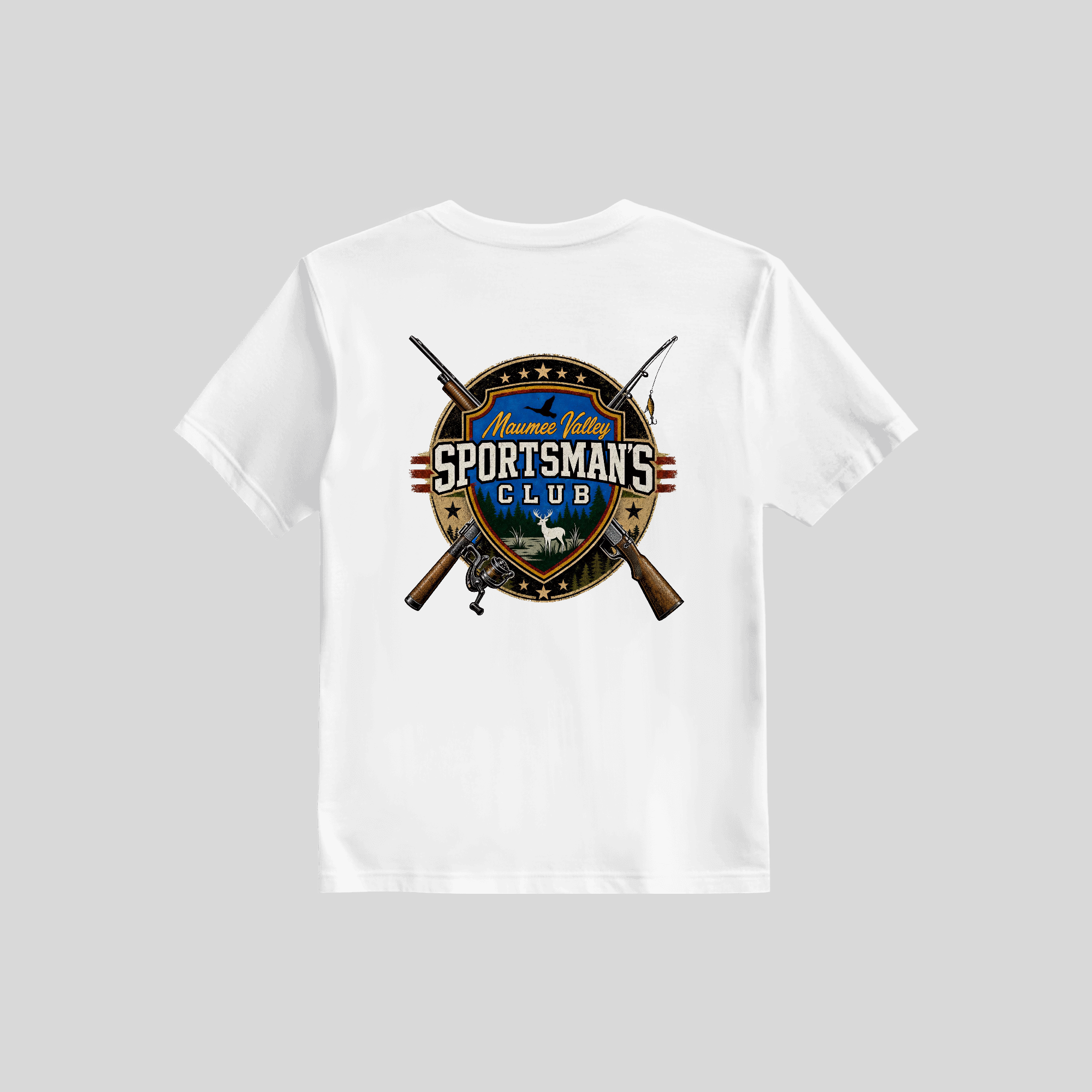 Shotgun and Reel Design Comfort Colors Heavyweight T shirt