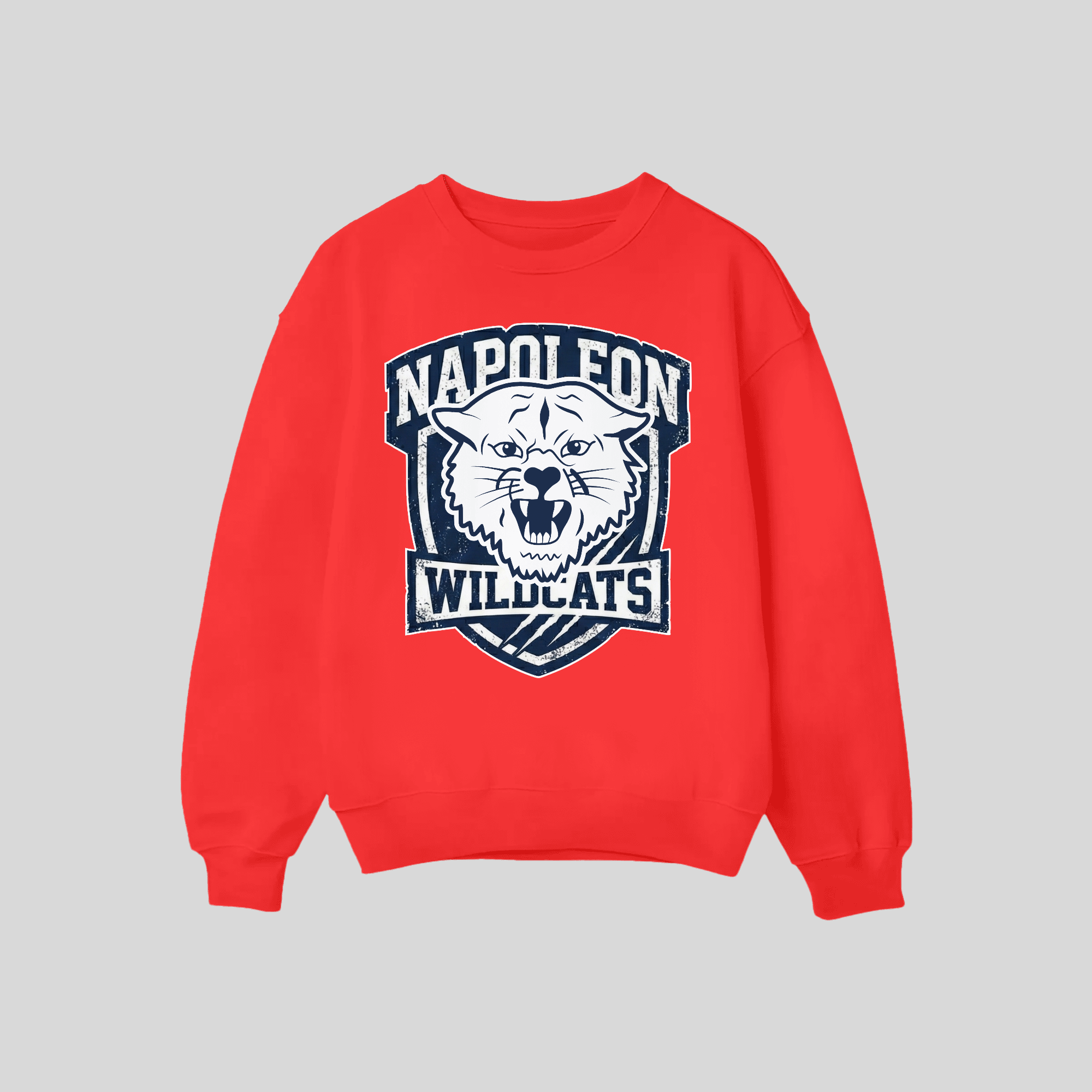 Napoleon Wildcats Distressed Crest